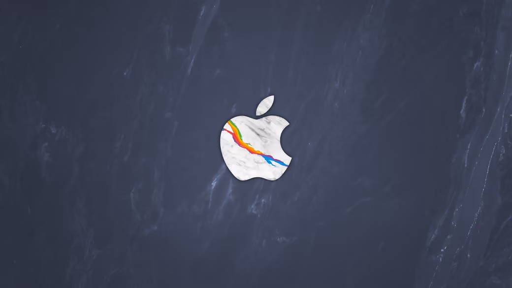 Apple Marble Logo - Wallpapers for Samsung Galaxy Tab S9 FE+/Tab S11, Xiaomi Pad 5, Redmi Pad 2 Pro, POCO Pad in 2560x2560 resolution