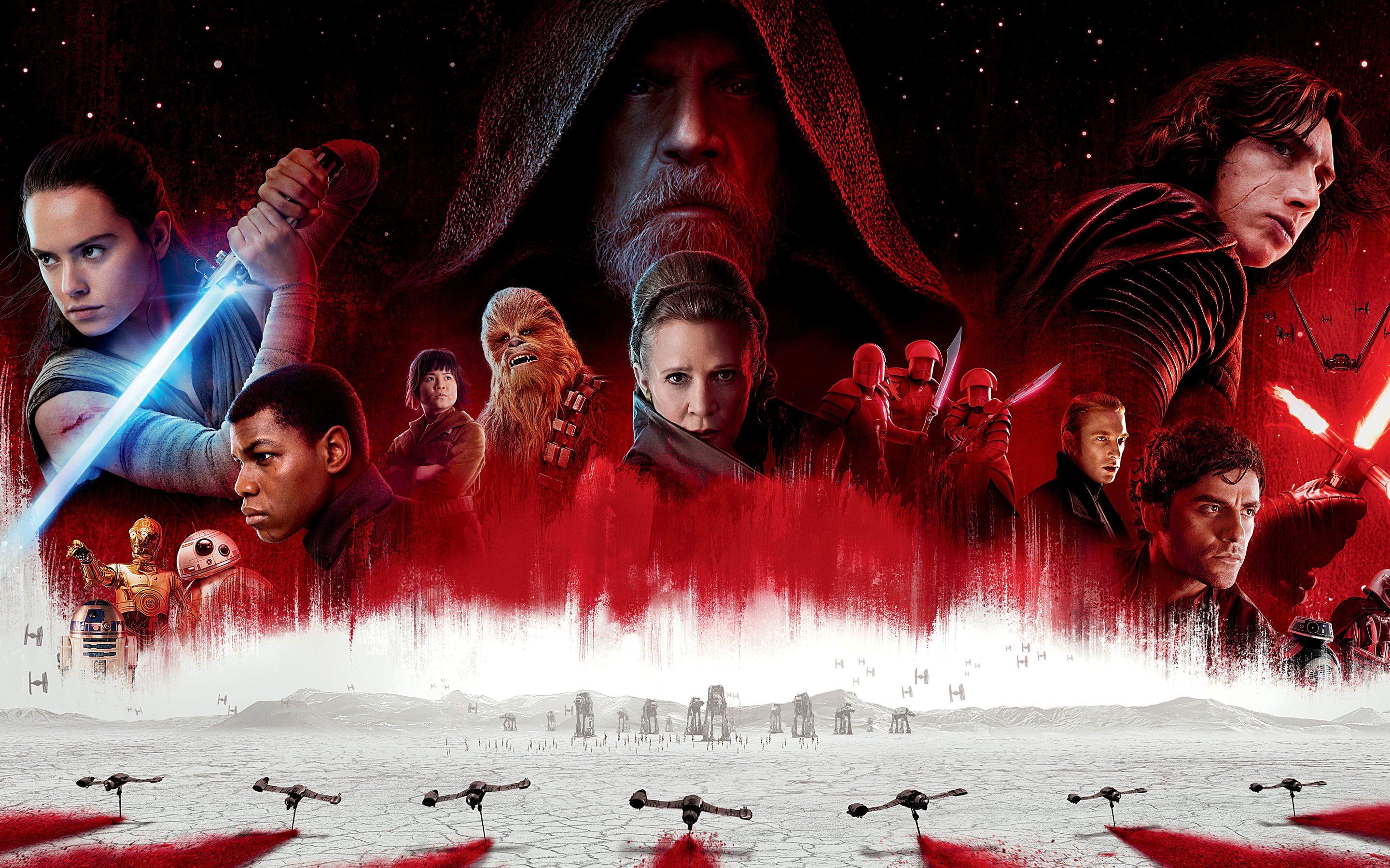 Star Wars: The Last Jedi Poster - Wallpapers for Apple MacBook 15″ in 2880x1800 resolution