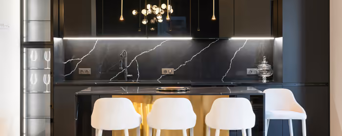Interior design wallpapers: kitchen, bar, marble, room