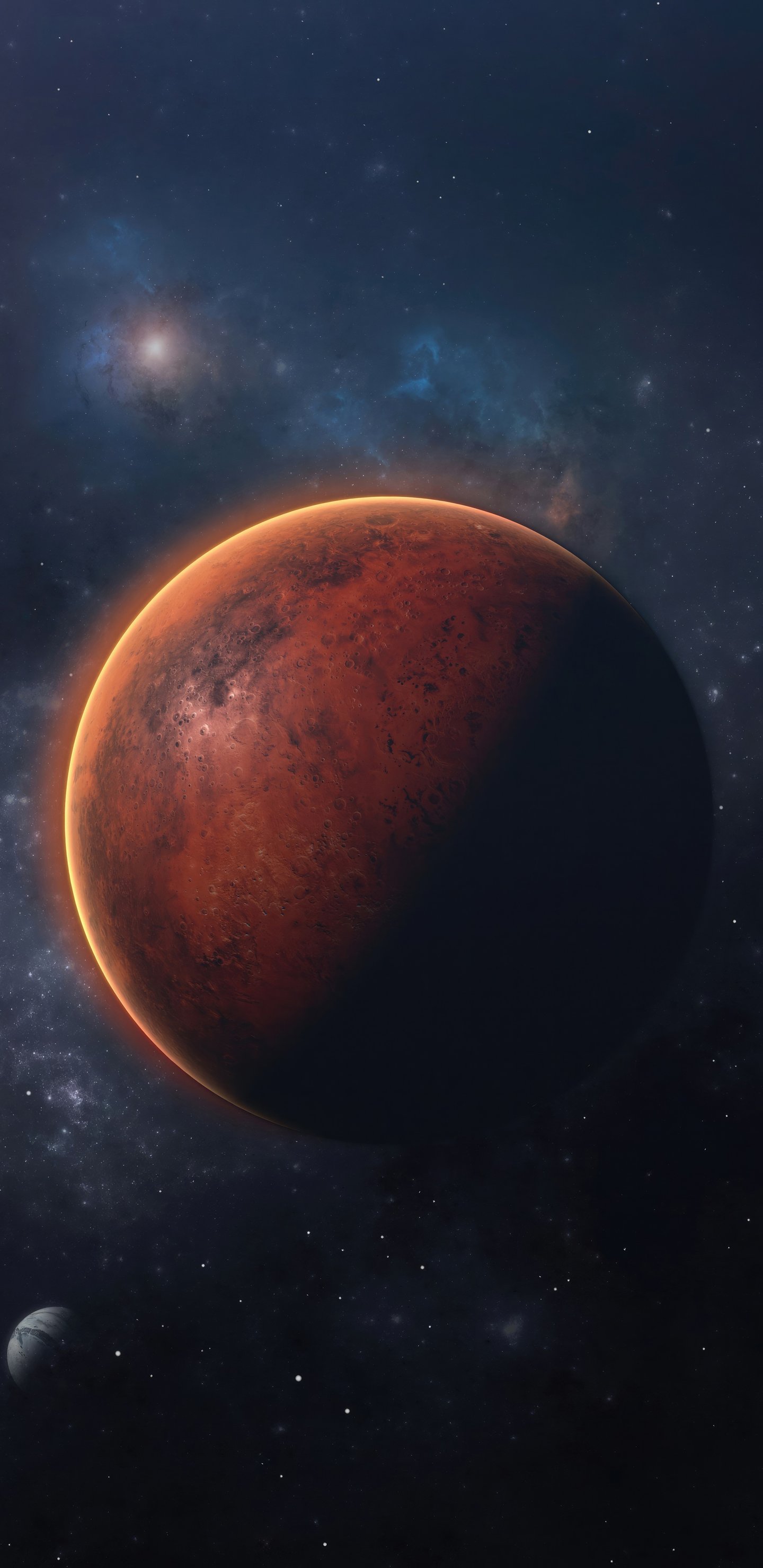 Mars is the red planet - Wallpapers for Samsung Galaxy S8/S8+/Note 8/S9/S9+/Note 9 in 1440x2960 resolution
