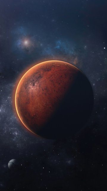 Mars is the red planet - Wallpapers for Nokia, Samsung in 360x640 resolution