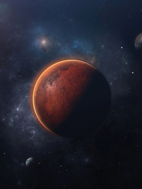 Mars is the red planet - Wallpapers for HTC/BlackBerry in 480x640 resolution