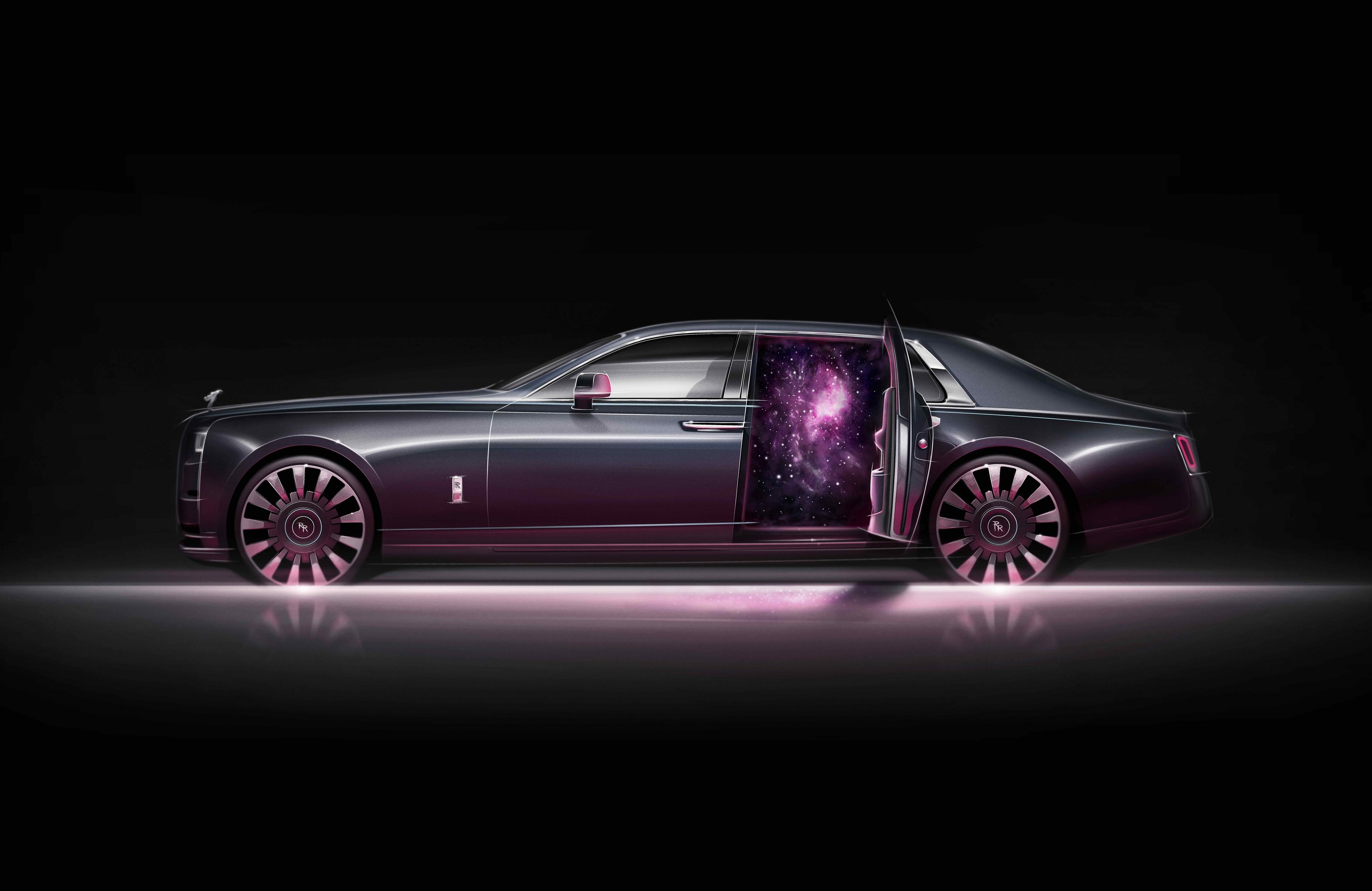 Rolls-Royce Phantom with open door - Wallpapers for Apple MacBook 14.2″ in 3024x1964 resolution