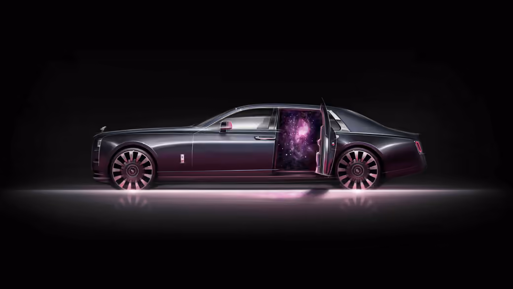 Rolls-Royce Phantom with open door - Wallpapers for Samsung Galaxy Z Fold4/Z Fold5/Z Fold6 in 1812x2176 resolution
