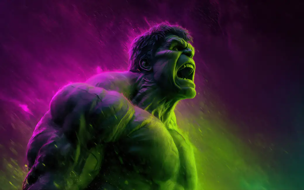 Свирепый Халк из Marvel — обои на рабочий стол и телефон