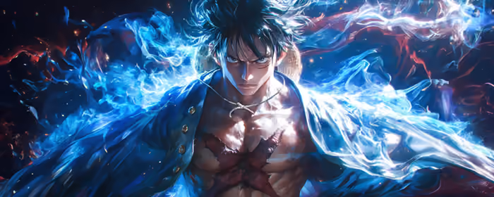 UltraWide 21:9 обои пират (3440x1440): Monkey D. Luffy, One Piece, манга, пират