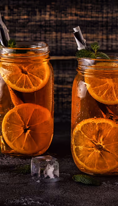 Food wallpapers: tea, lemon, mint, ice