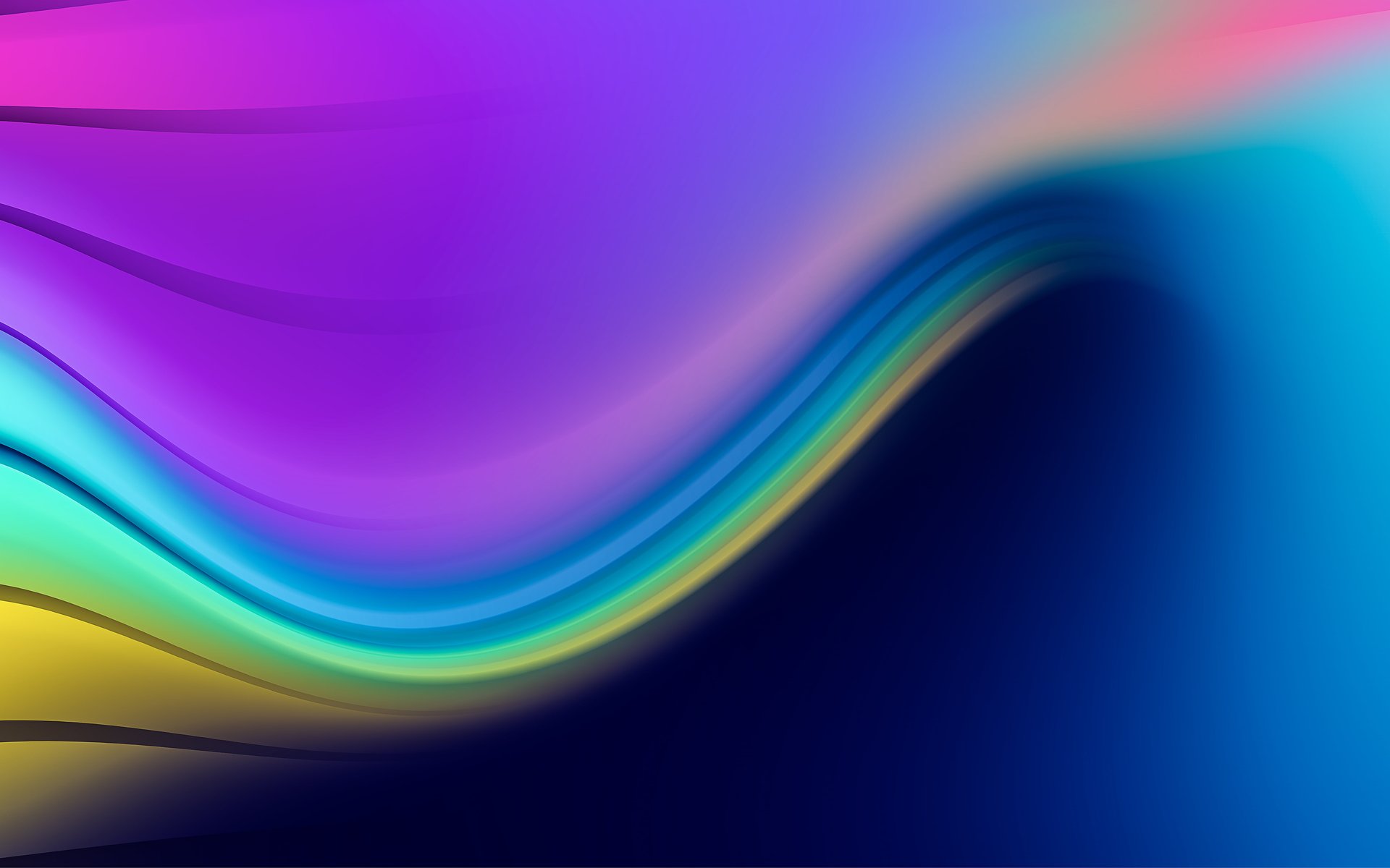 Gradient Waves Ribbon Glow - WUXGA wallpapers in 1920x1200 resolution