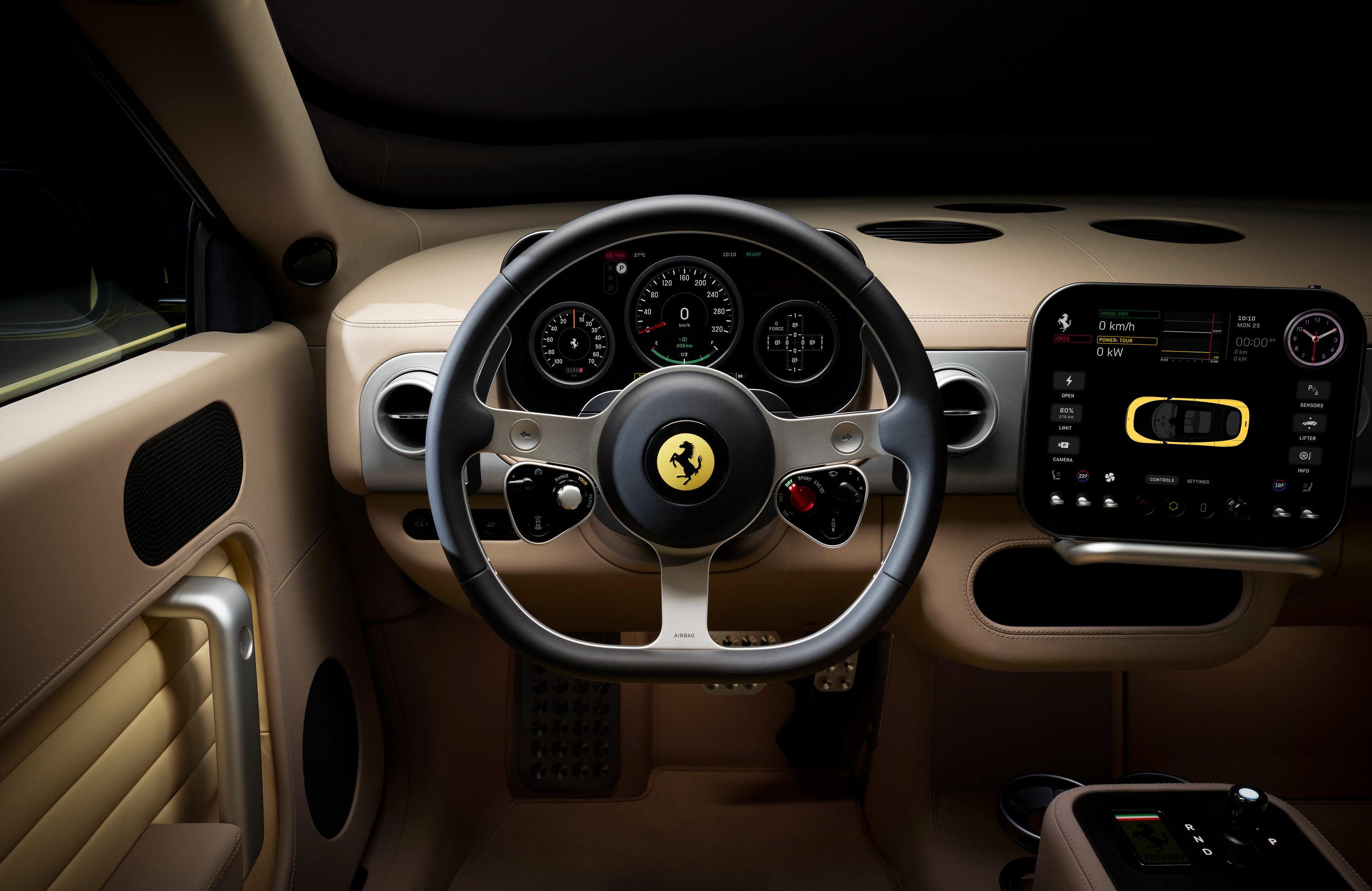Интерьер Ferrari Luce - Обои для Apple MacBook 14.2″ в разрешении 3024x1964