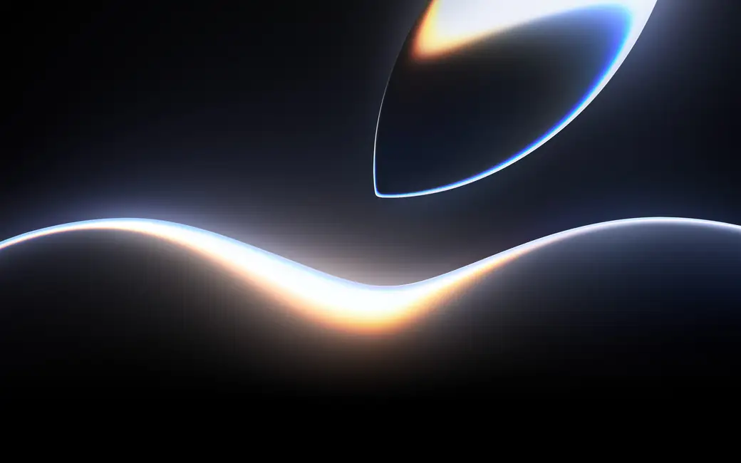 Apple WWDC 2026 glass logo — desktop and phone wallpaper, free download