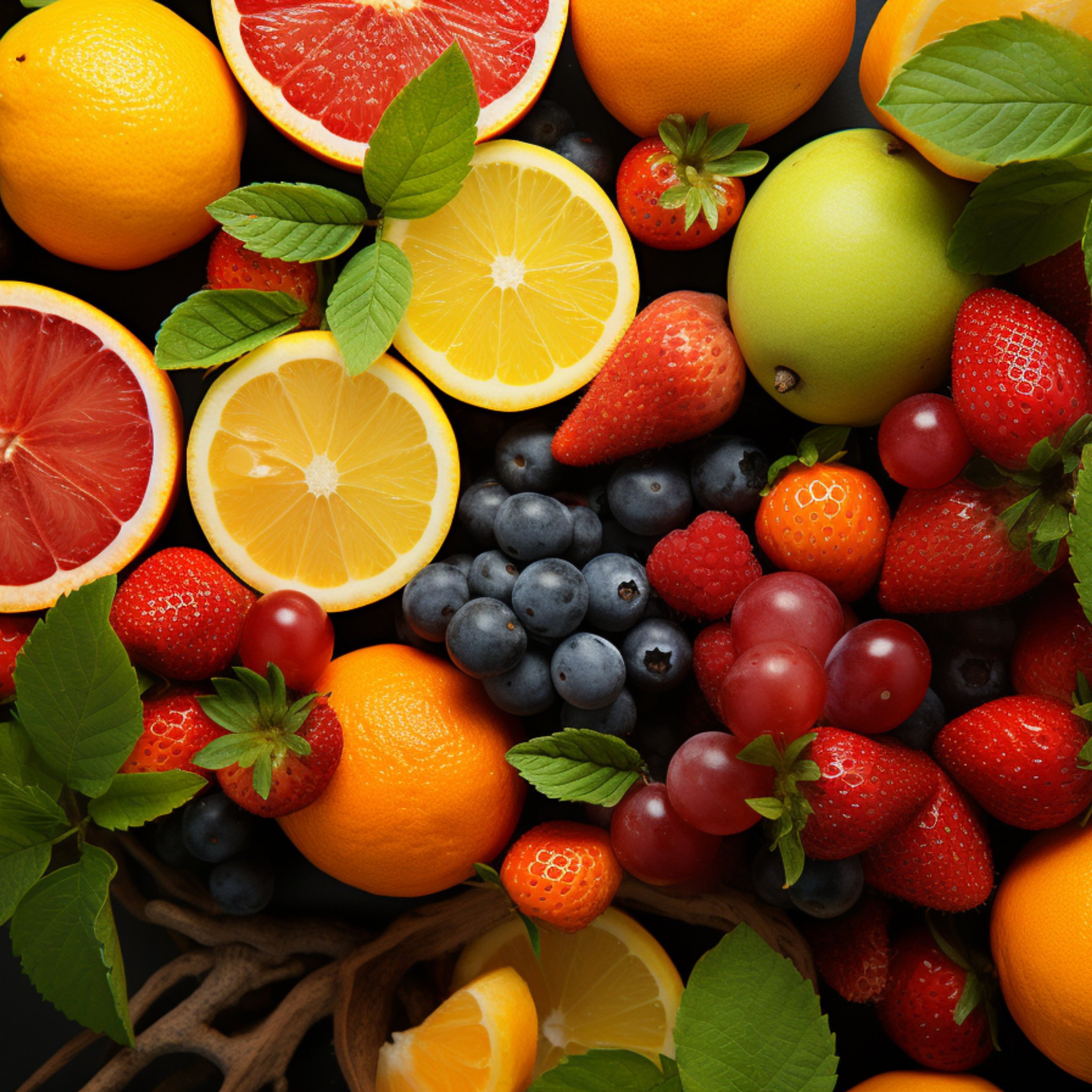 Harvest of Fresh Berries and Fruits - Wallpapers for iPad Pro 10.5″ in 2224x2224 resolution