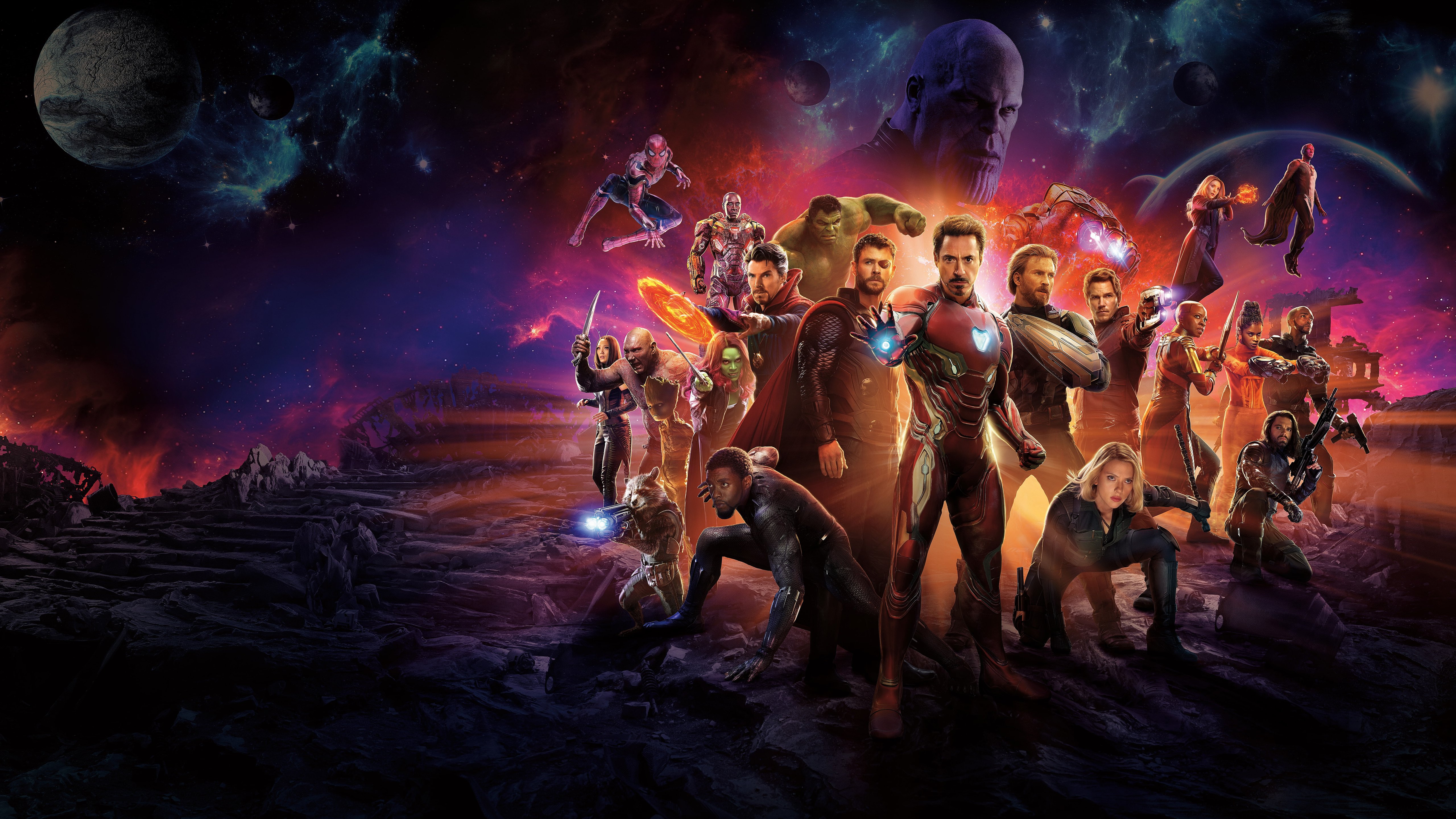 Avengers: Infinity War Poster - 5K wallpapers in 5120x2880 resolution