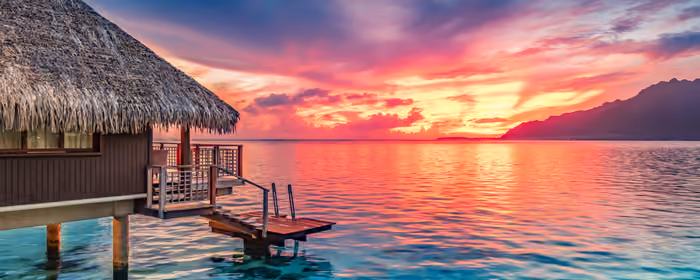 5K2K UltraWide 21:9 wallpapers (5120x2160): tropics, bungalow, resort, ocean