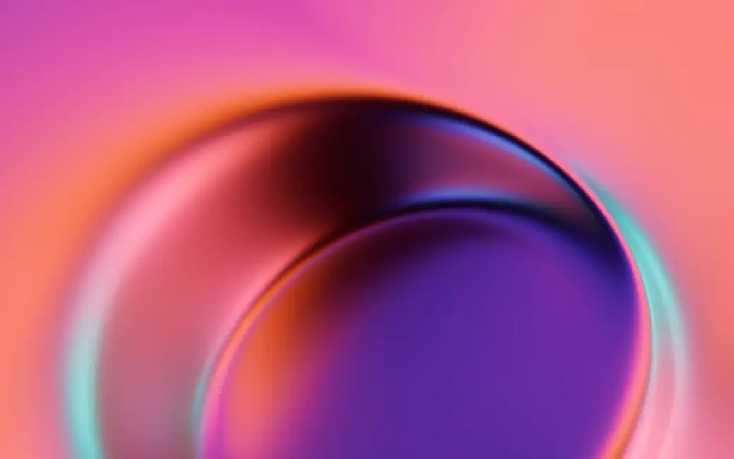 Neon Glow Ring with Gradient Light — desktop and phone wallpaper, free download