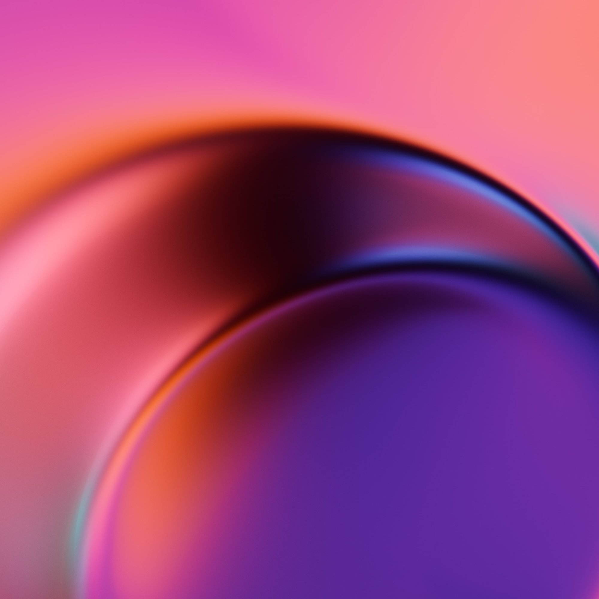 Neon Glow Ring with Gradient Light - Wallpapers for Samsung/Xiaomi in 2000x2000 resolution
