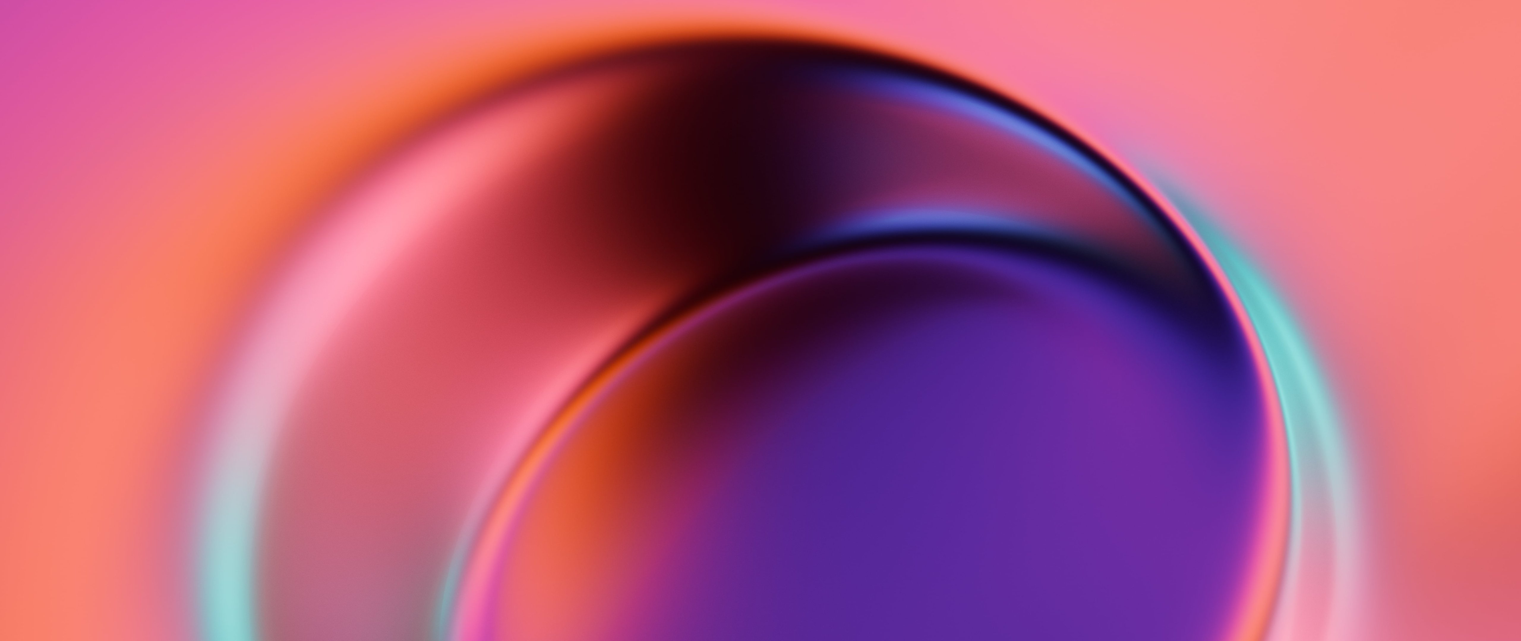 Neon Glow Ring with Gradient Light - 5K2K UltraWide 21:9 wallpapers in 5120x2160 resolution