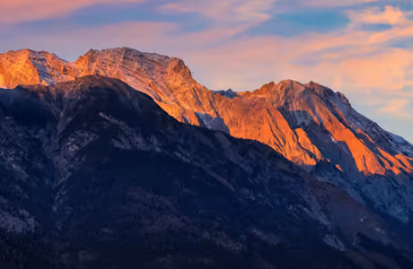 Nature wallpapers: Alps, mountains, valley, sunset