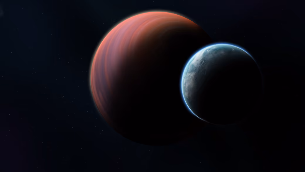 Two Extraterrestrial Planets in Orbit - Wallpapers for Samsung Galaxy Tab in 1920x1920 resolution