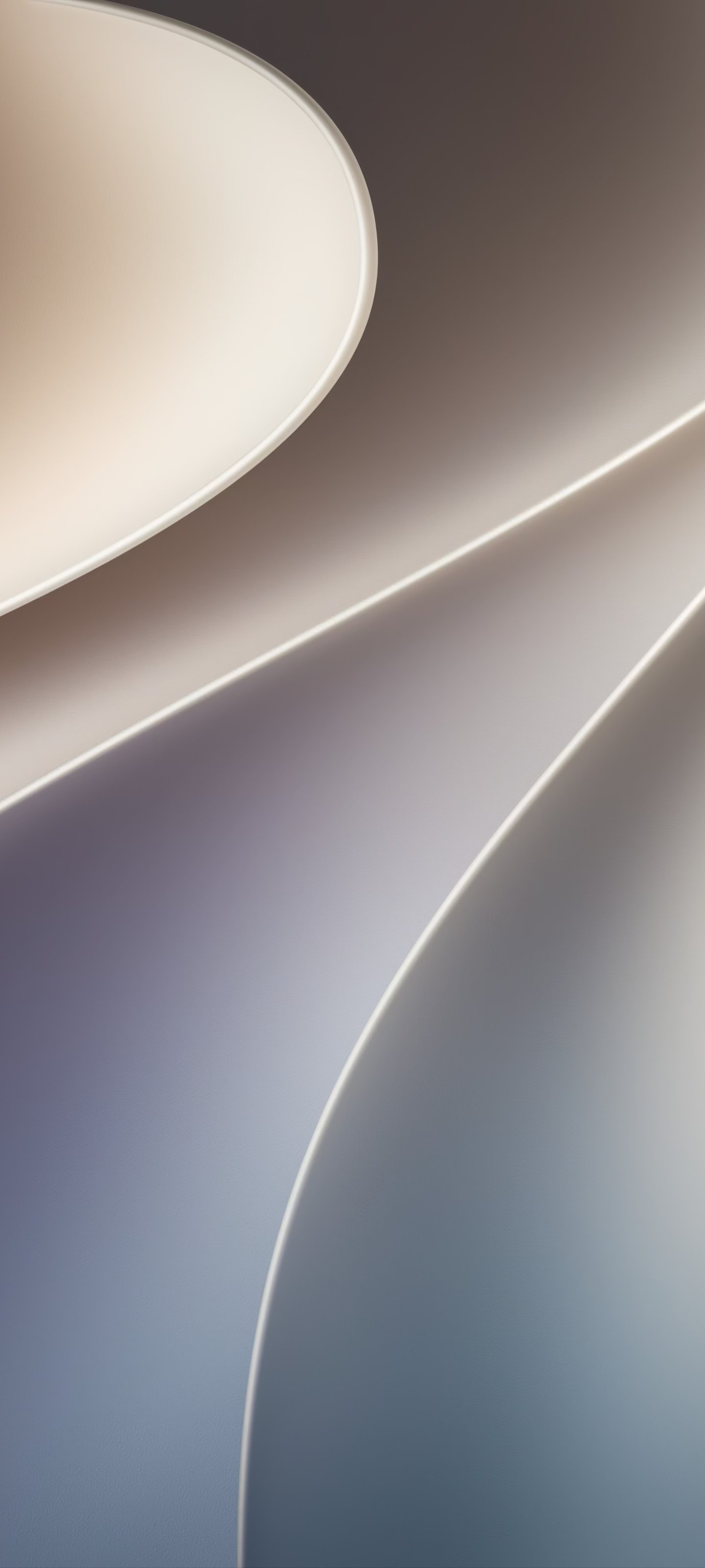 Minimalist Beige Wave Gradient - Wallpapers for Xiaomi 13 Ultra/14 Ultra/15 Ultra/17 Pro Max, Samsung Galaxy S20/S20 Ultra/S21 Ultra in 1440x3200 resolution
