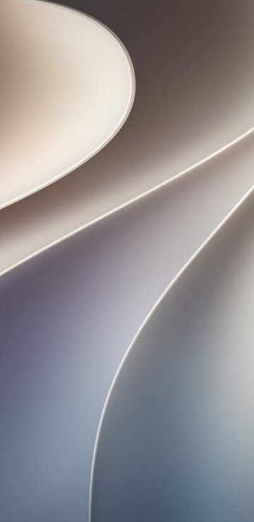 Minimalist Beige Wave Gradient - Wallpapers for Samsung in 360x740 resolution
