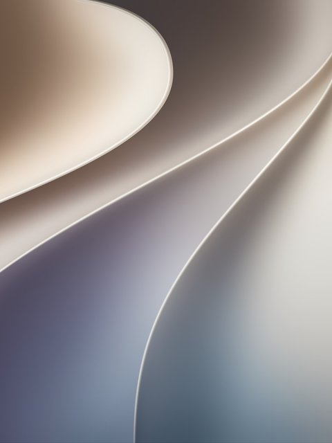 Minimalist Beige Wave Gradient - Wallpapers for HTC/BlackBerry in 480x640 resolution
