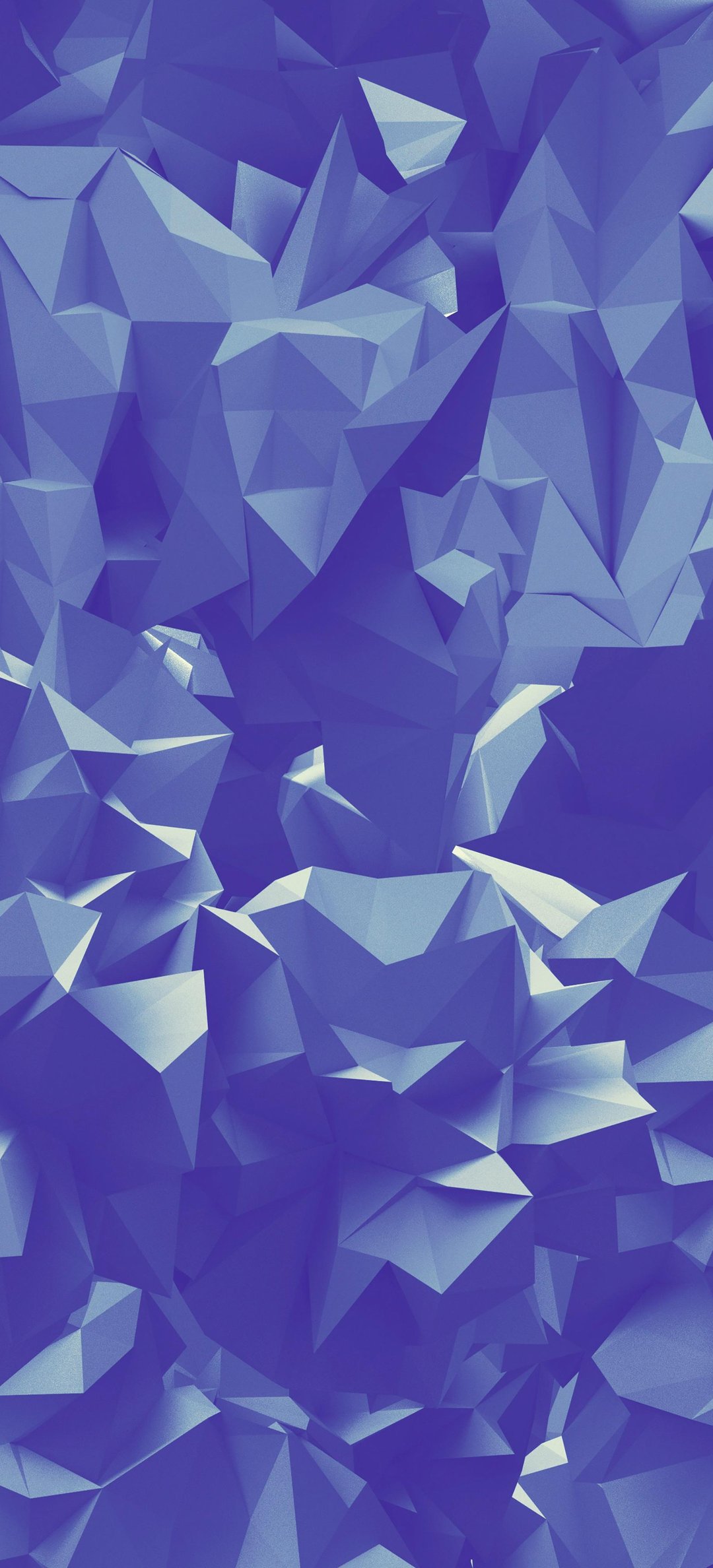 Low Poly Blue Crystal Pattern - Wallpapers for Honor/Huawei in 1080x2376 resolution