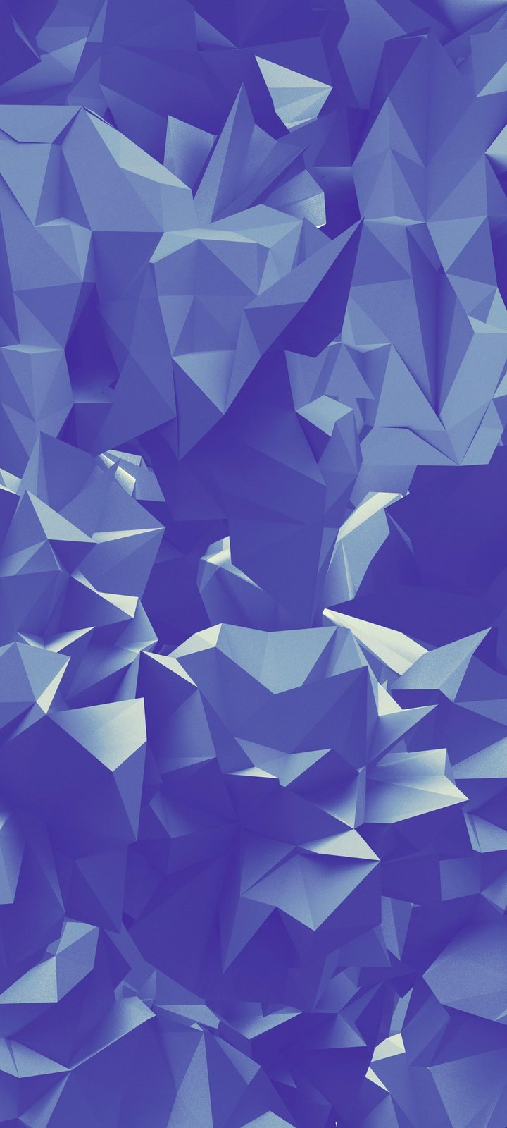 Low Poly Blue Crystal Pattern - Wallpapers for Xiaomi Redmi 10C/C40/C51, Samsung Galaxy A12/A02s/A03/M12 in 720x1600 resolution