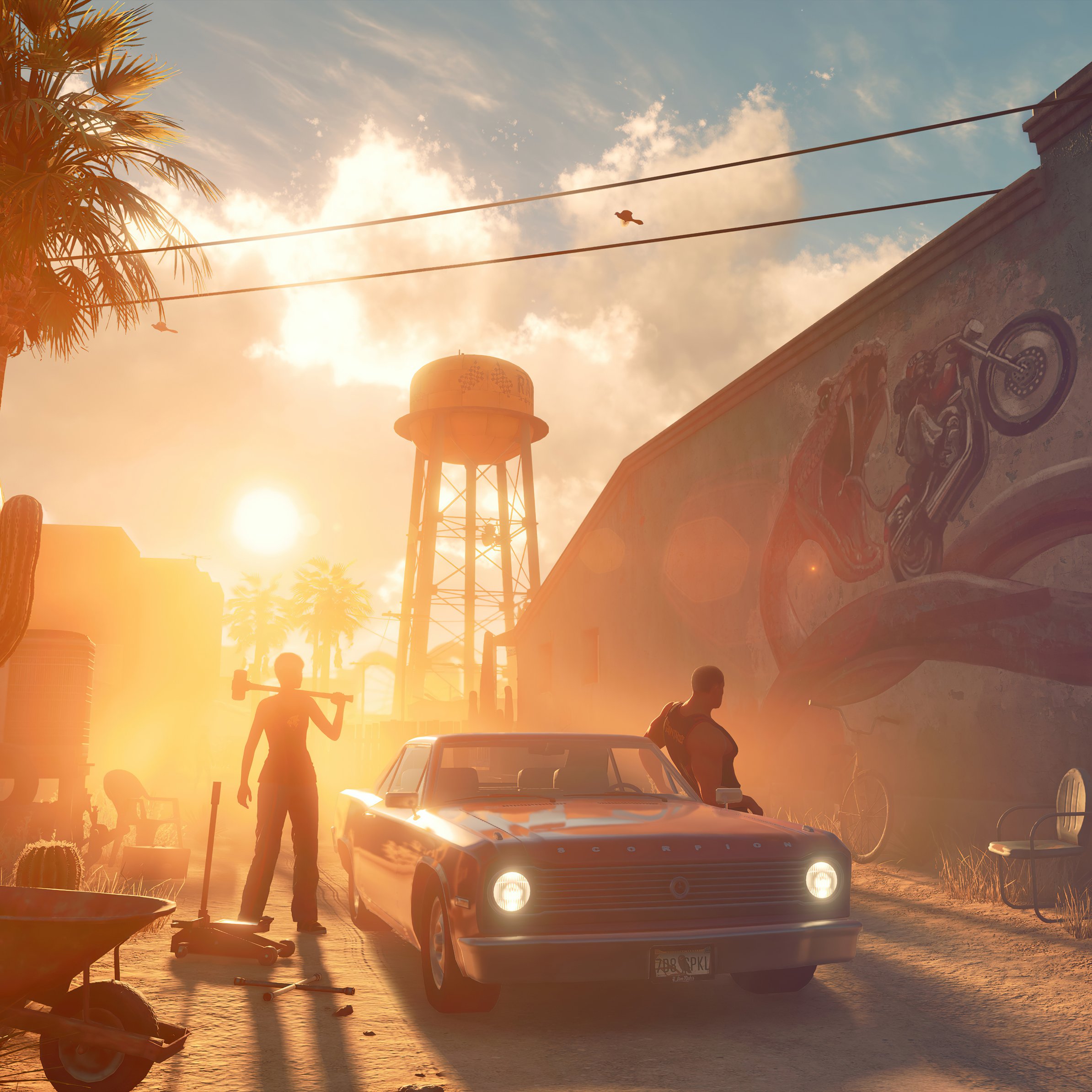Saints Row at Sunset - Wallpapers for iPad Pro 11″ in 2388x2388 resolution