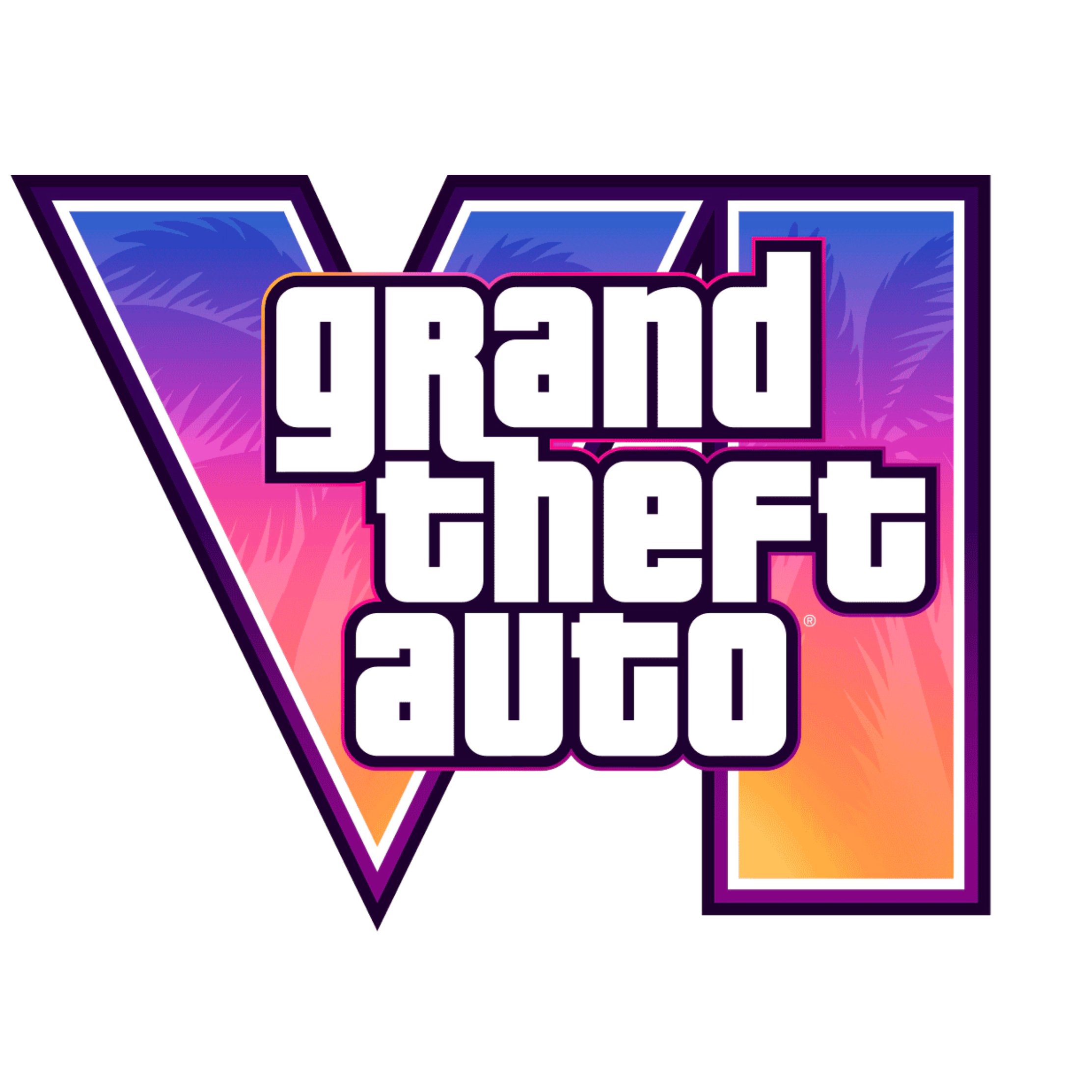 Логотип GTA 6 - Обои для iPad Pro 10.5″ в разрешении 2224x2224