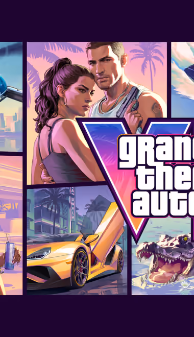 Обои игры: GTA 6, Vice City, постер, логотип