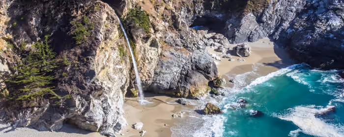 Nature wallpapers: beach, rock, ocean, waterfall