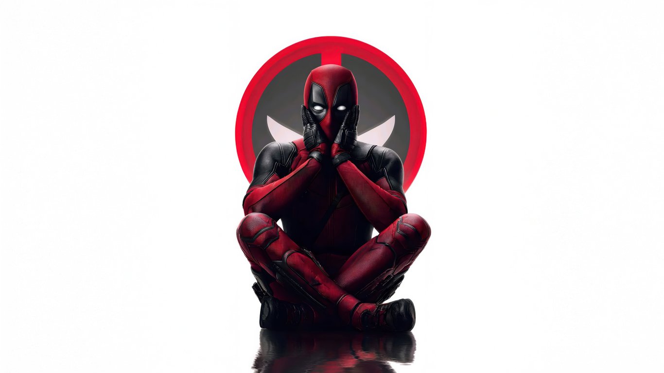 Дэдпул из Marvel - Обои для ноутбука WXGA в разрешении 1366x768