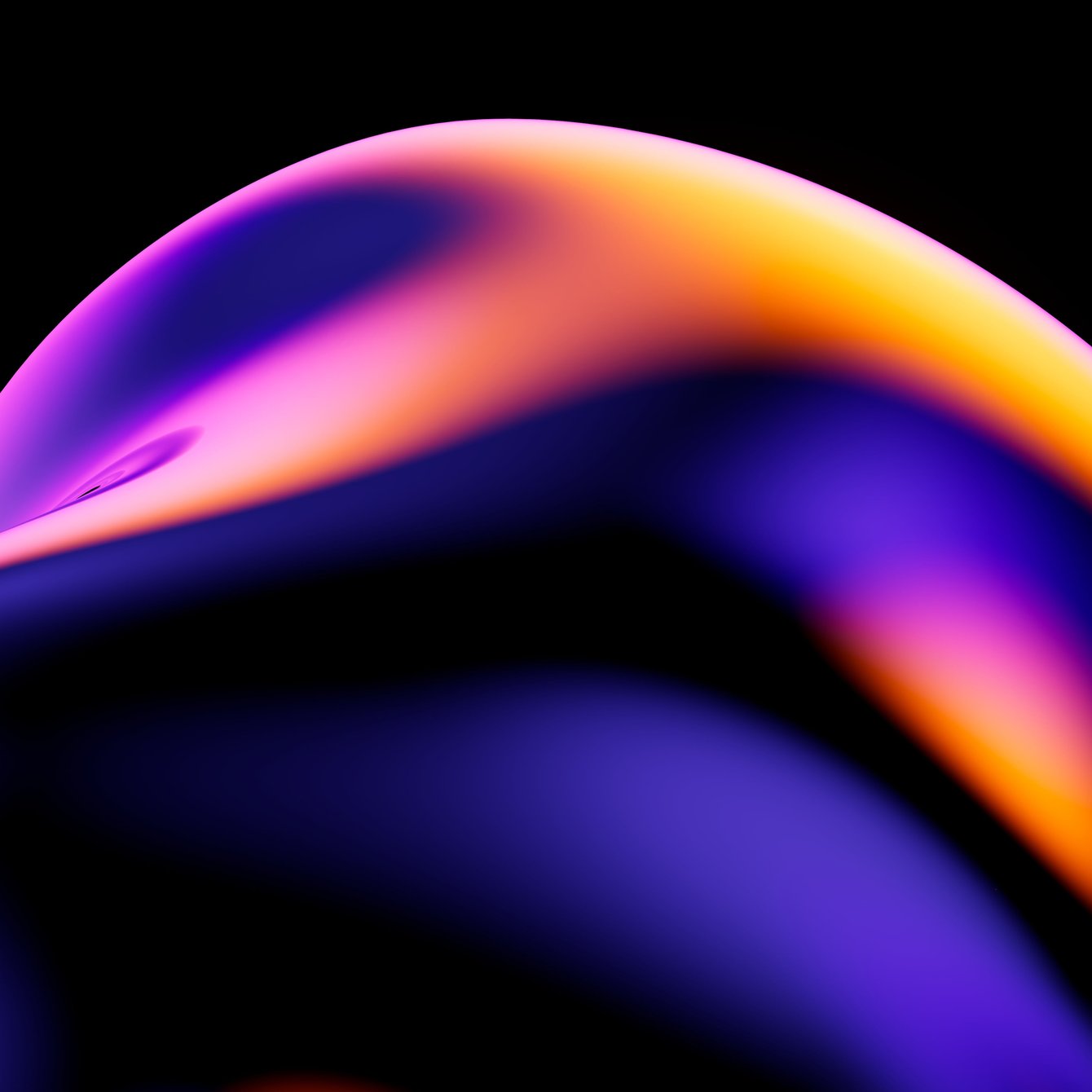 Neon Glow Gradient Waves - Wallpapers for Samsung Galaxy Tab in 1340x1340 resolution