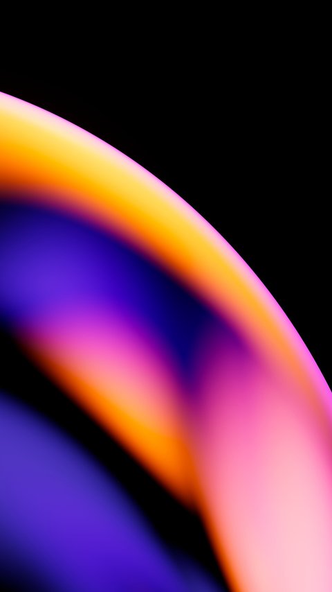 Neon Glow Gradient Waves - Wallpapers for LG/ASUS in 480x854 resolution