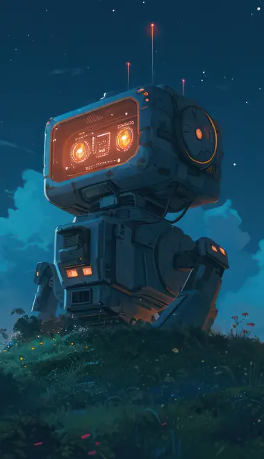 Wallpapers for iPhone 17 Pro/17/16 Pro (1206x2622): robot, electronics, fairy world, future
