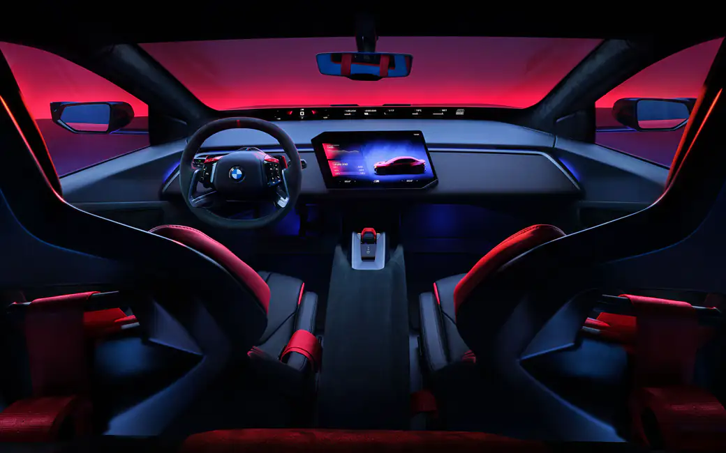 Интерьер BMW M3 Concept Neue Klasse — обои на рабочий стол и телефон