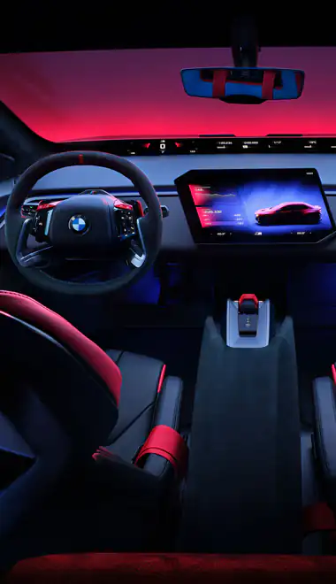 Обои машины для Samsung Galaxy S24/S24 Ultra/S25 Ultra/S25+/S26 Ultra (1440x3120): BMW M3, роскошь, электромобиль, концепт