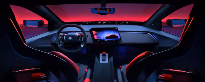 Обои экран для двух мониторов (7680x2160): BMW M3, роскошь, электромобиль, концепт