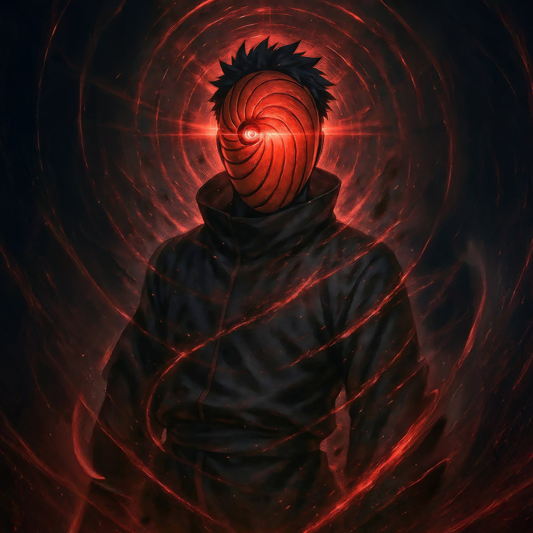 Obito Uchiha in Red Mask - Wallpapers for iPad mini 8.3″ in 2266x2266 resolution