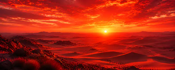 UltraWide 32:9 horizon wallpapers (3840x1080): Sun, valley, mountains, sunset