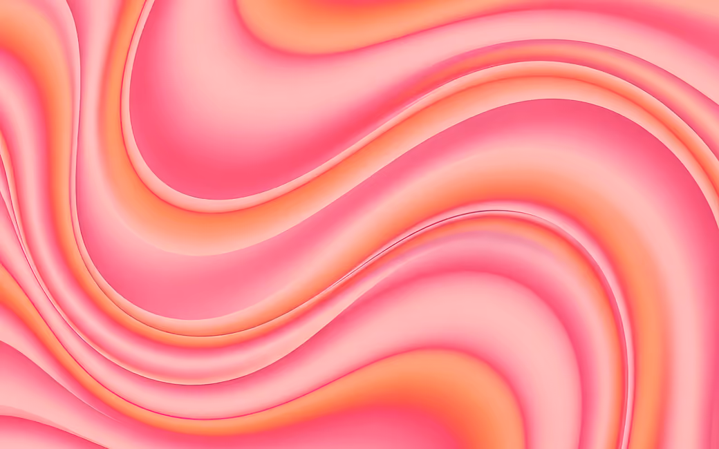 Pink Waves Gradient Flow — desktop and phone wallpaper, free download