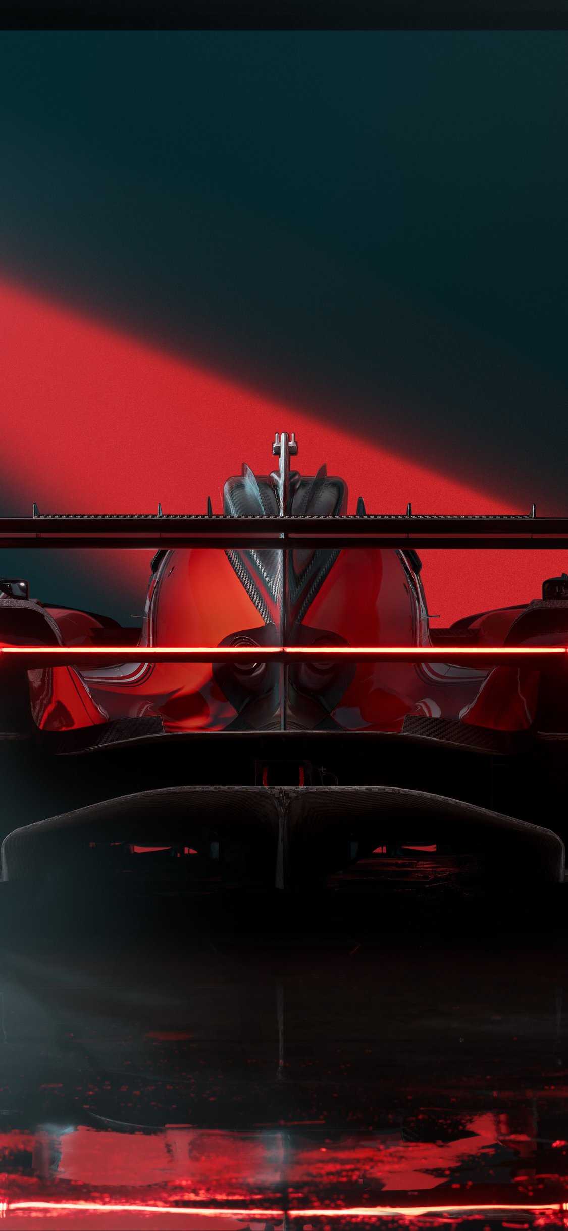 Ferrari 499P Modificata rear view - Wallpapers for iPhone X/XS/11 Pro in 1125x2436 resolution