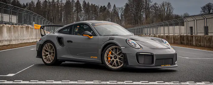 UltraWide 32:9 обои обвес (3840x1080): Porsche 911 GT2 RS, карбон, обвес, спойлер