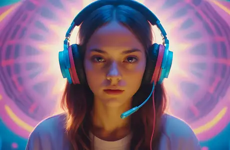 People wallpapers: girl, brown-haired, gamer, gaming
