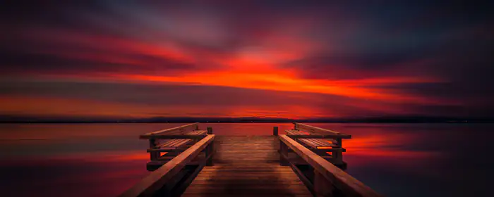 UltraWide 32:9 horizon wallpapers (3840x1080): sunset, river, evening, sky