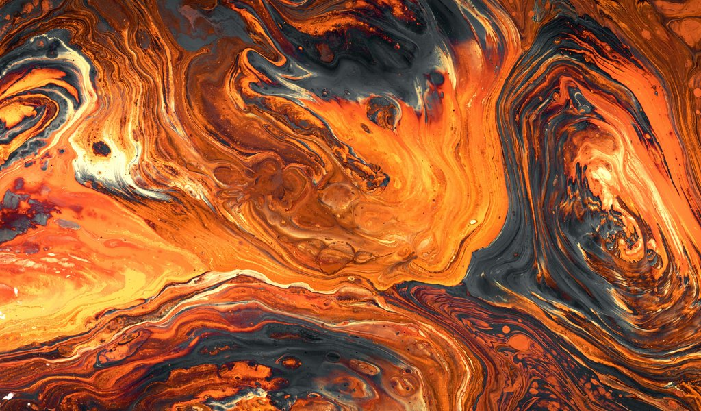 Orange abstract lava - WSVGA wallpapers in 1024x600 resolution