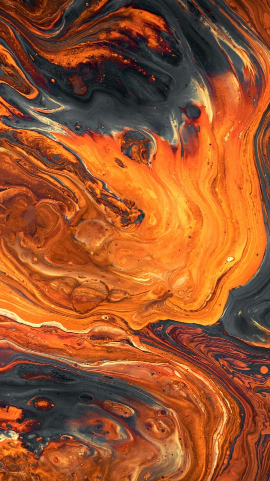 Orange abstract lava - Wallpapers for Samsung, HTC, Sony in 540x960 resolution