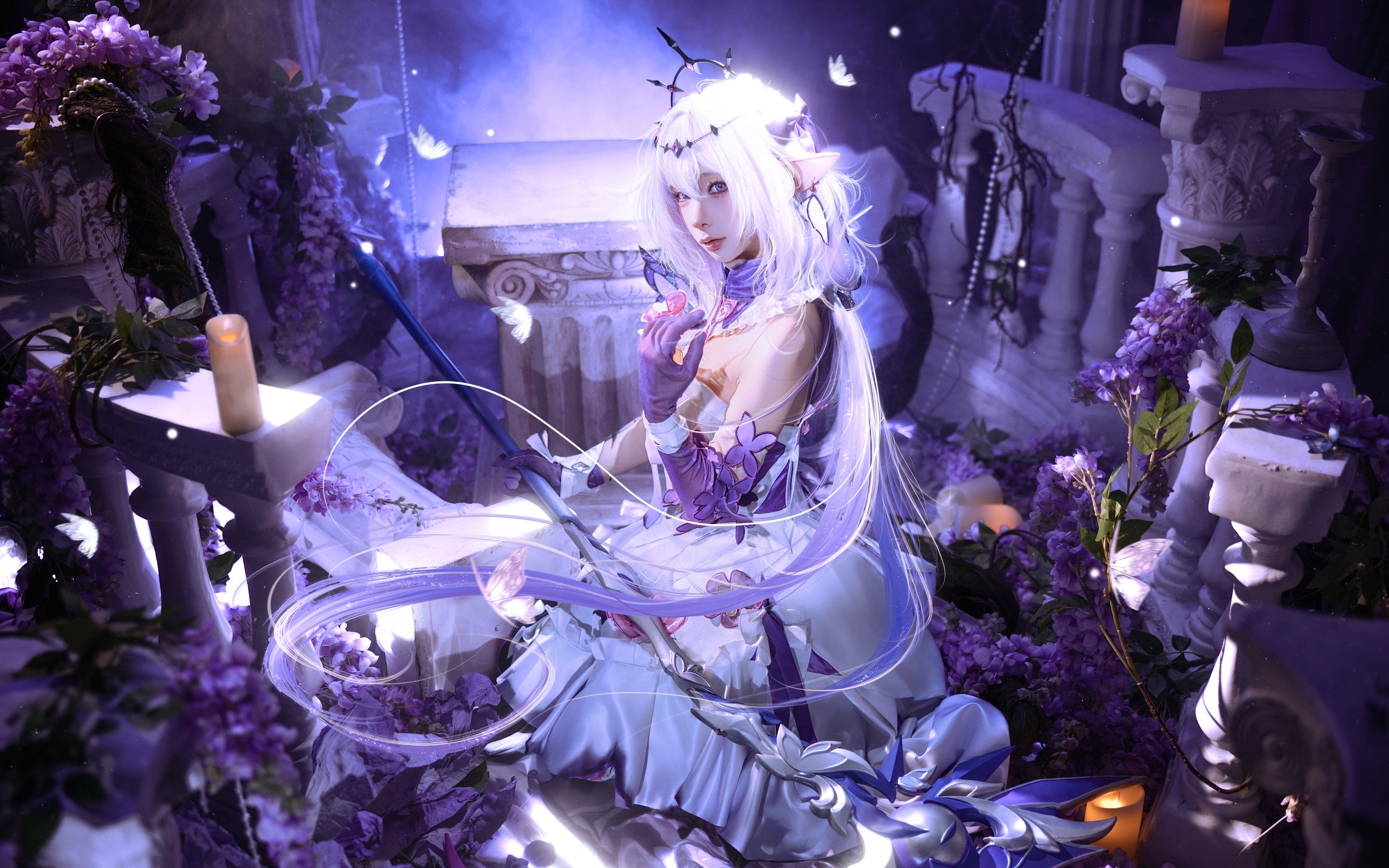 Chunmomo as Castorice cosplay - Wallpapers for Apple MacBook 15″ in 2880x1800 resolution