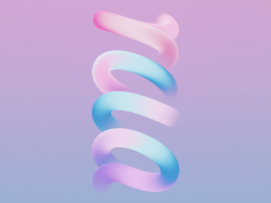 Minimalistic ribbon in pastel colors - XGA+ wallpapers in 1152x864 resolution