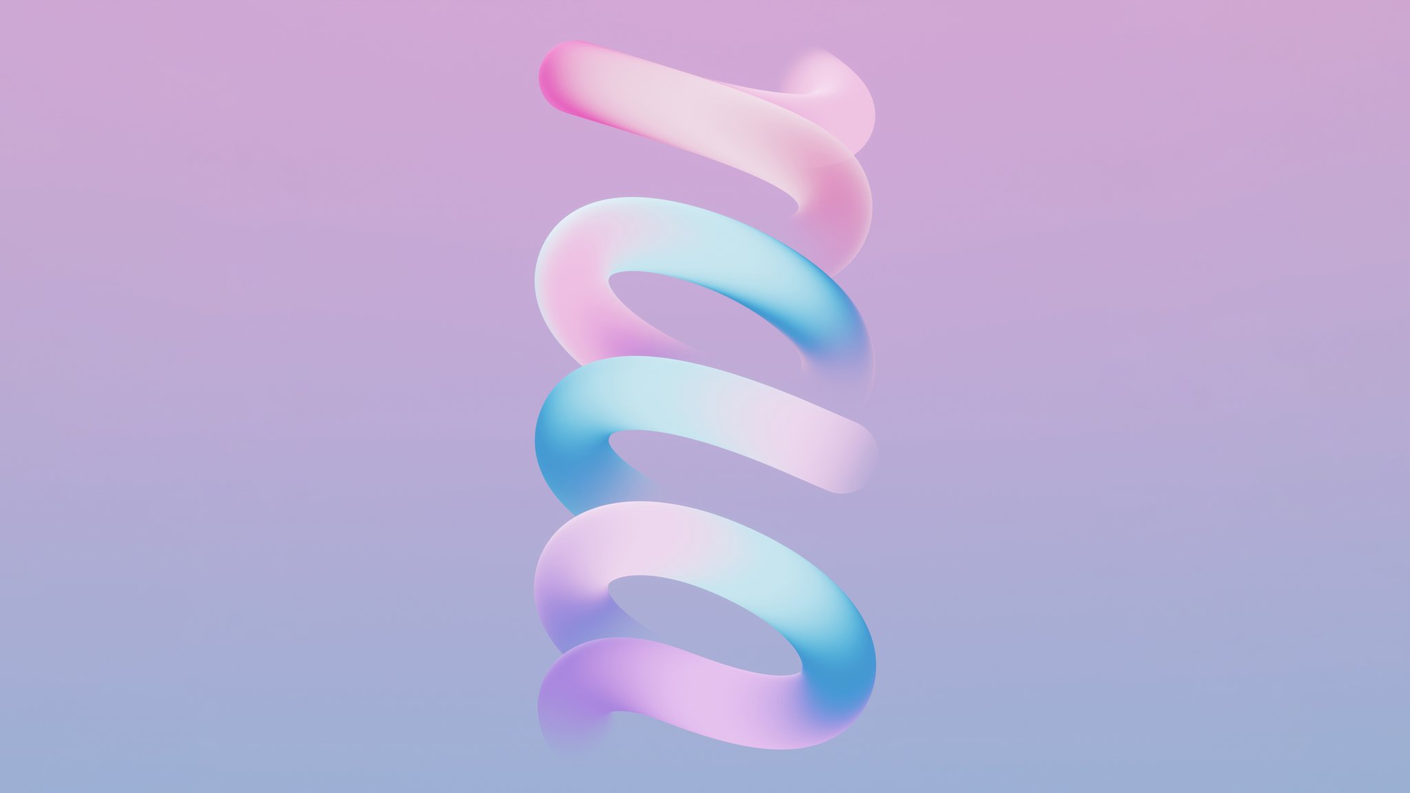 Minimalistic ribbon in pastel colors - QWXGA wallpapers in 2048x1152 resolution